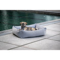 Bild in Galerie-Betrachter laden, OUTDOOR Hundebett - SMOOTH BLACK SILK - BenzoDesign