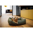 Cargar imagen en el visor de galería, Hundebett Classic - TEDDY GREEN - BenzoDesign