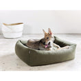 Cargar imagen en el visor de galería, Hundebett Classic - TEDDY GREEN - BenzoDesign
