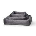Cargar imagen en el visor de galería, Orthopädisches Hundebett - GLAM GRAPHITE - BenzoDesign