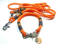 Bild in Galerie-Betrachter laden, Halsband Set HAPPY in orange - BenzoDesign