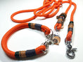 Bild in Galerie-Betrachter laden, Halsband Set HAPPY in orange - BenzoDesign