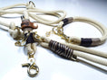 Carica l'immagine nel visualizzatore di gallerie,Halsband Set MALI in beige - BenzoDesign