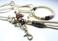 Carica l'immagine nel visualizzatore di gallerie,Halsband Set MALI in beige - BenzoDesign