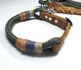 Załaduj obraz do przeglądarki galerii, Halsband Set MARLON in olivgrün - BenzoDesign