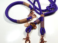 Charger l'image dans la visionneuse de galerie,Halsband Set RUBY in violett - BenzoDesign