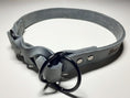 Charger l'image dans la visionneuse de galerie,Zugstophalsband SAM aus Fettleder grau - BenzoDesign