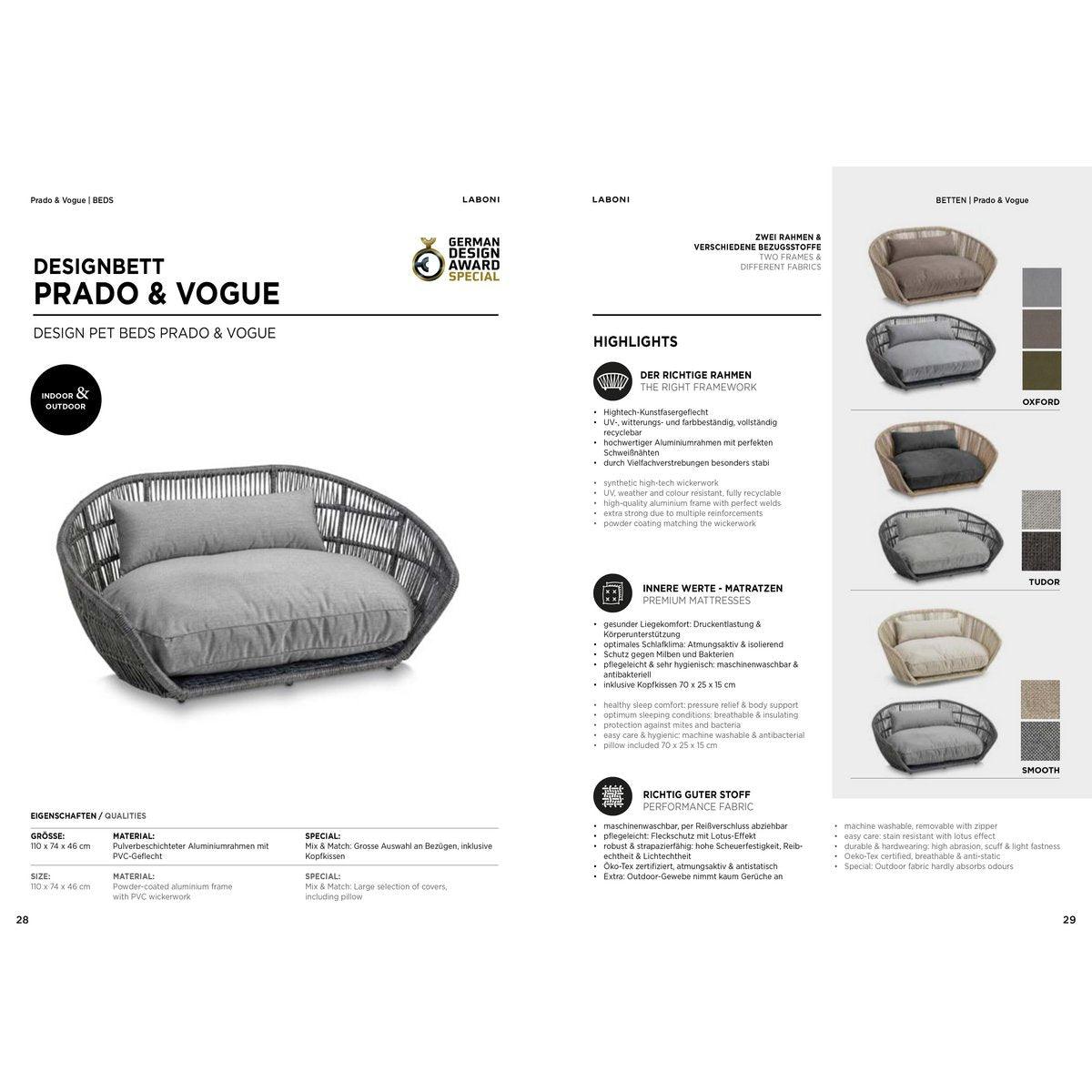 Design-Hundebett Prado SMOOTH