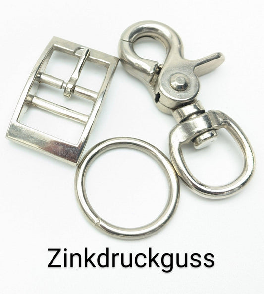 Halsbandset AMY in beige mit Gravur - BenzoDesign