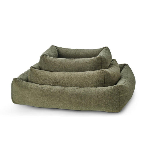 Hundebett Classic - TEDDY GREEN - BenzoDesign