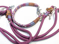 Bild in Galerie-Betrachter laden, Halsband Set ALMA in classic bordeaux - BenzoDesign
