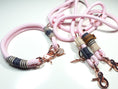 Bild in Galerie-Betrachter laden, Halsband Set CLARA in rosa - BenzoDesign
