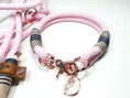 Bild in Galerie-Betrachter laden, Halsband Set CLARA in rosa - BenzoDesign
