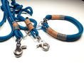 Bild in Galerie-Betrachter laden, Halsband Set COOPER in aqua - BenzoDesign
