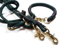 load picture in gallery viewer, Collar set DOBBY in dark green - BenzoDesign
