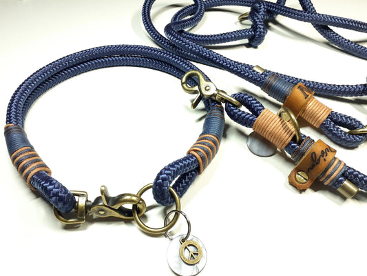 Halsband Set ELVIS in navy - BenzoDesign