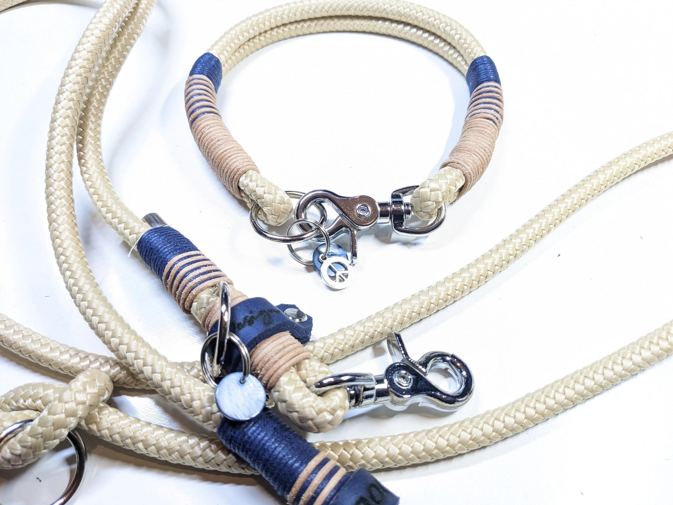 Set collier FIETE en beige - BenzoDesign