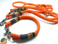 Bild in Galerie-Betrachter laden, Halsband Set HAPPY in orange - BenzoDesign
