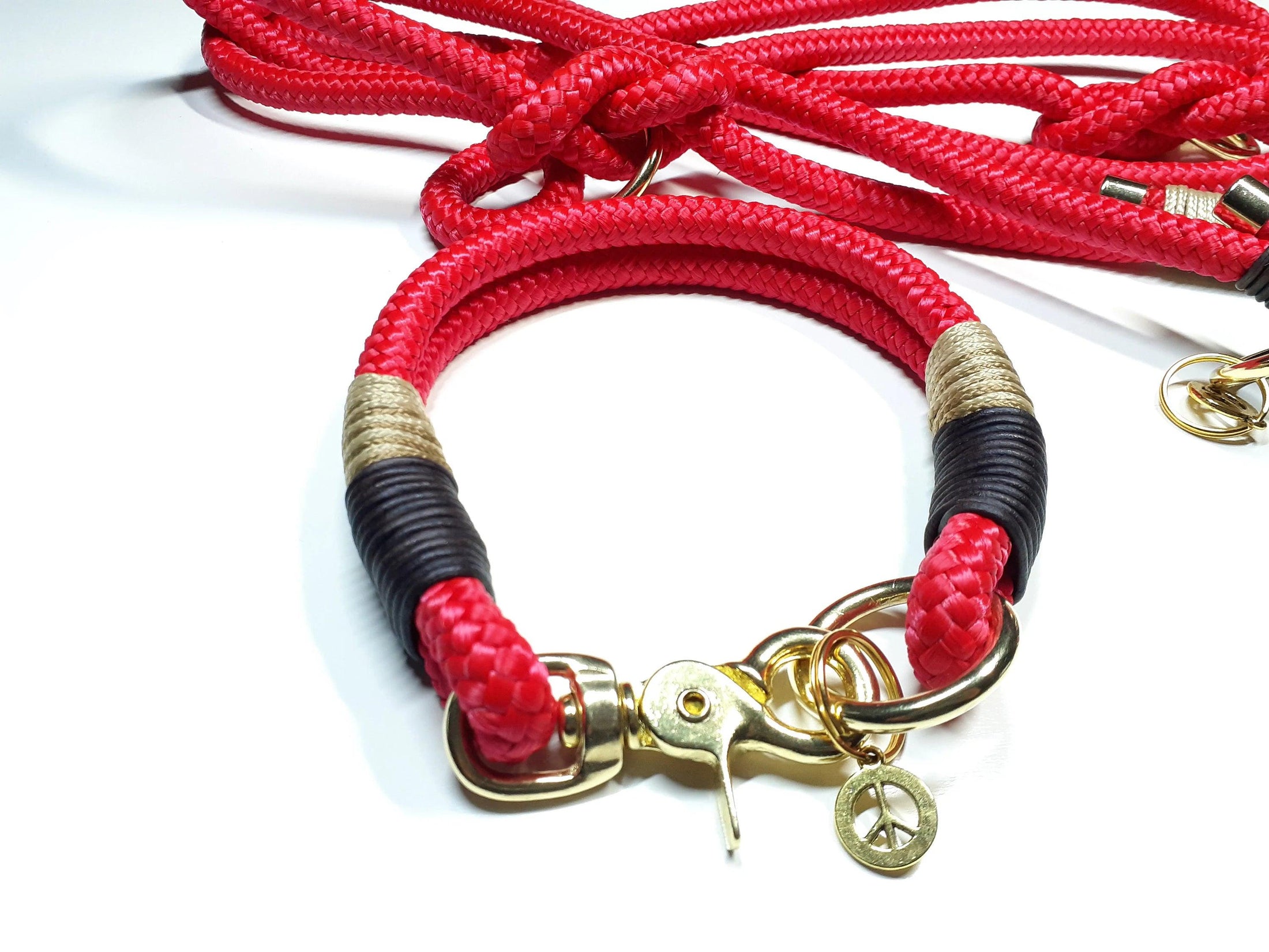 Halsband Set IMANI in rot - BenzoDesign