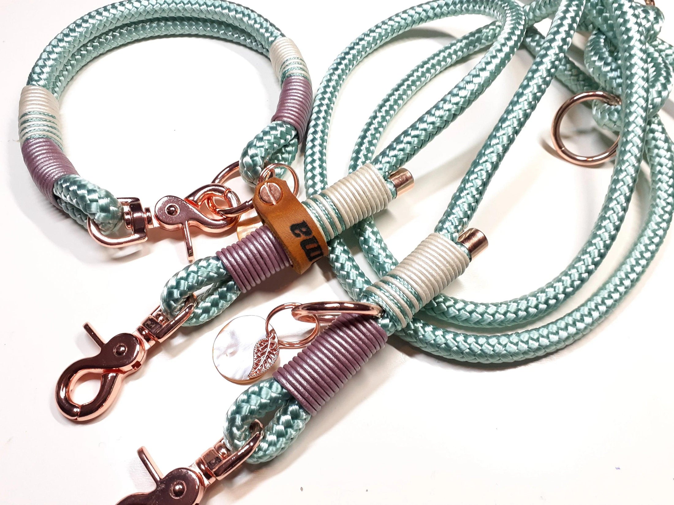 Halsband Set KIM in mint - BenzoDesign