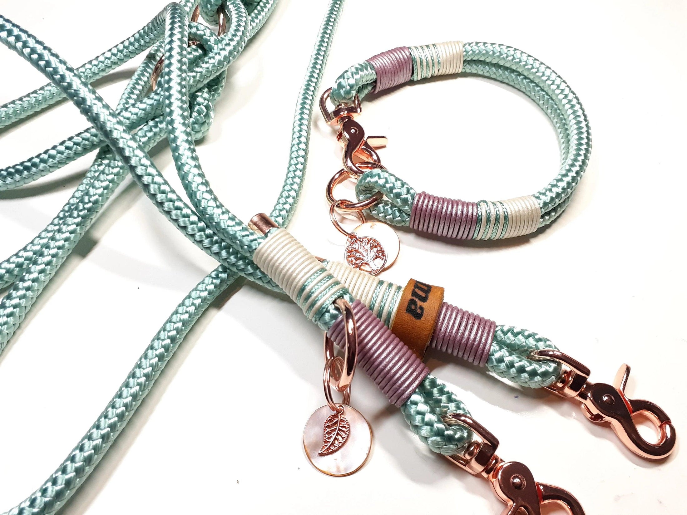 Halsband Set KIM in mint - BenzoDesign