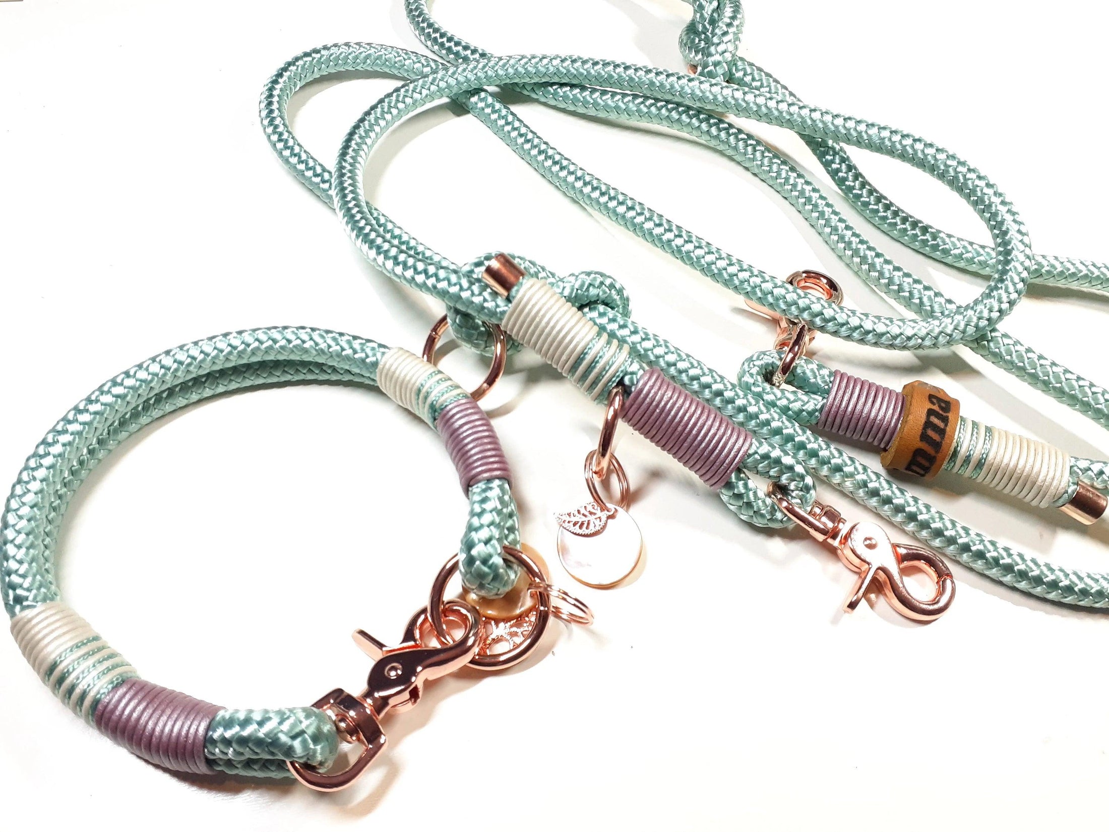 Halsband Set KIM in mint - BenzoDesign