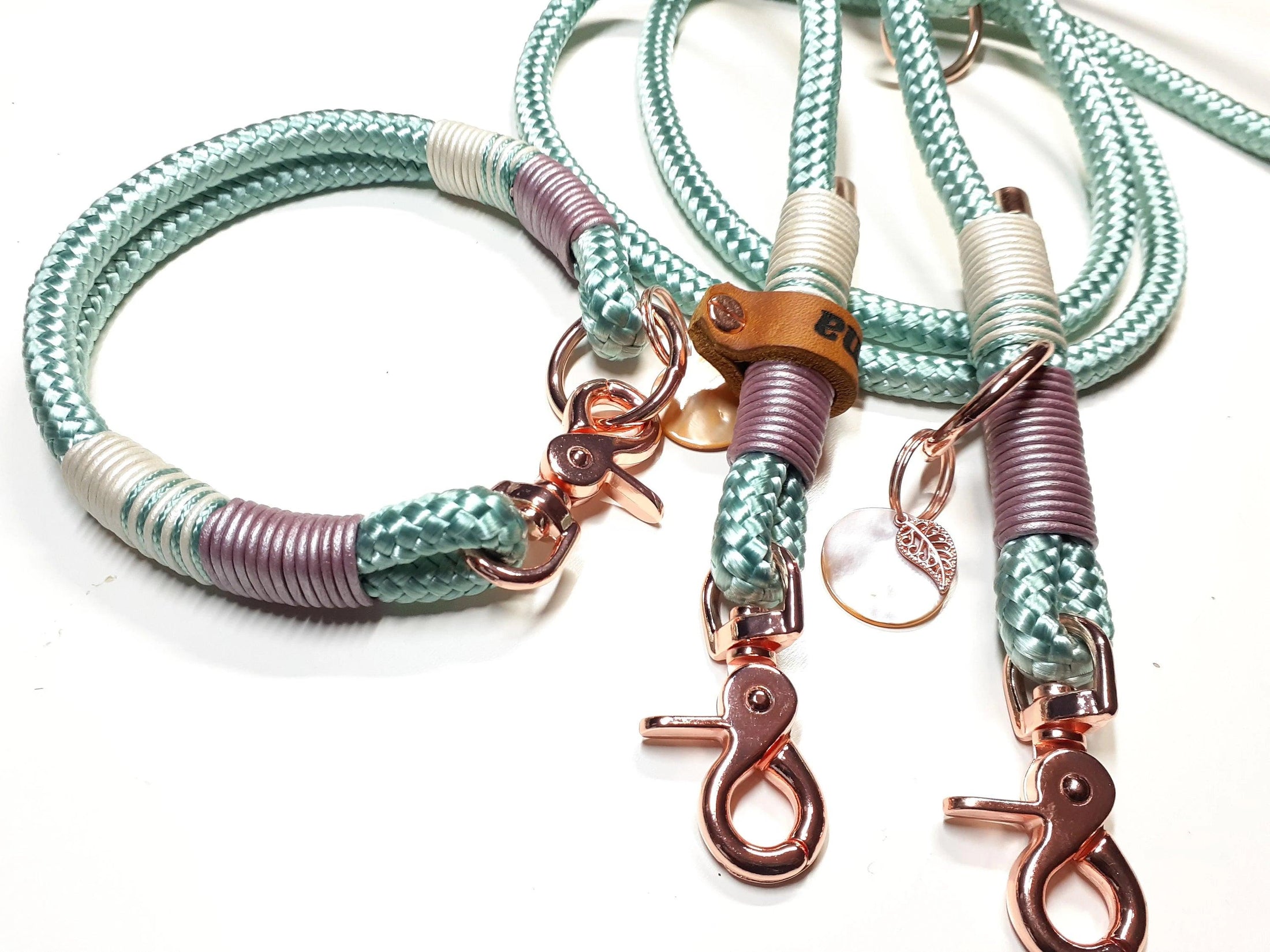 Halsband Set KIM in mint - BenzoDesign