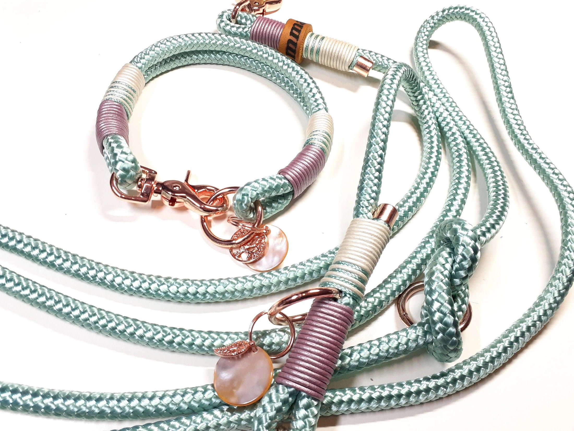 Halsband Set KIM in mint - BenzoDesign