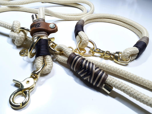 Halsband Set MALI in beige - BenzoDesign