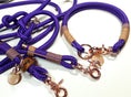 Bild in Galerie-Betrachter laden, Halsband Set RUBY in violett - BenzoDesign
