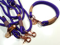 Bild in Galerie-Betrachter laden, Halsband Set RUBY in violett - BenzoDesign
