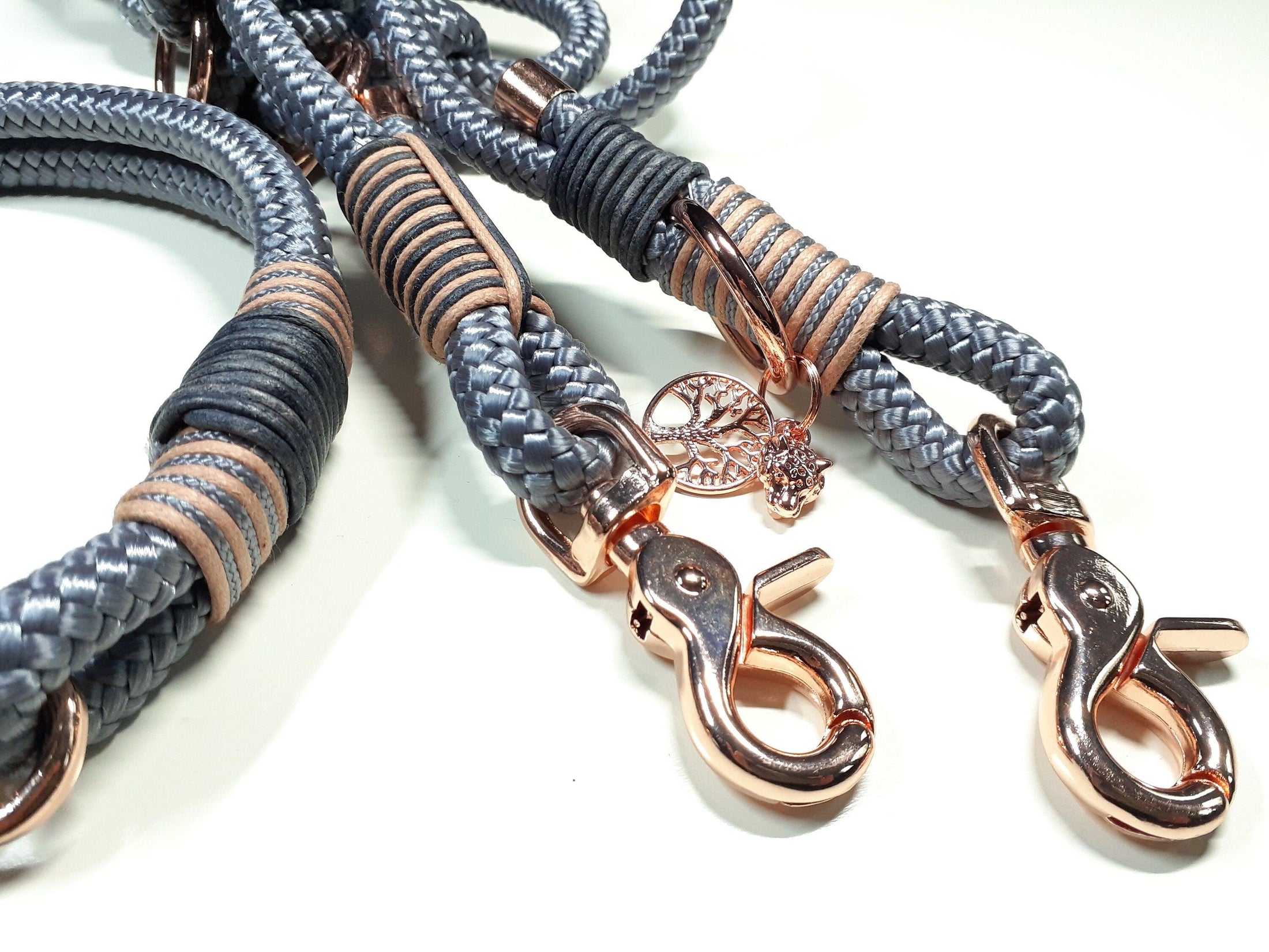 Set collier SAMIRA en gris - BenzoDesign