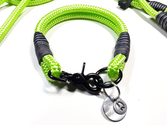 Halsband Set TYSEN in neongrün - BenzoDesign