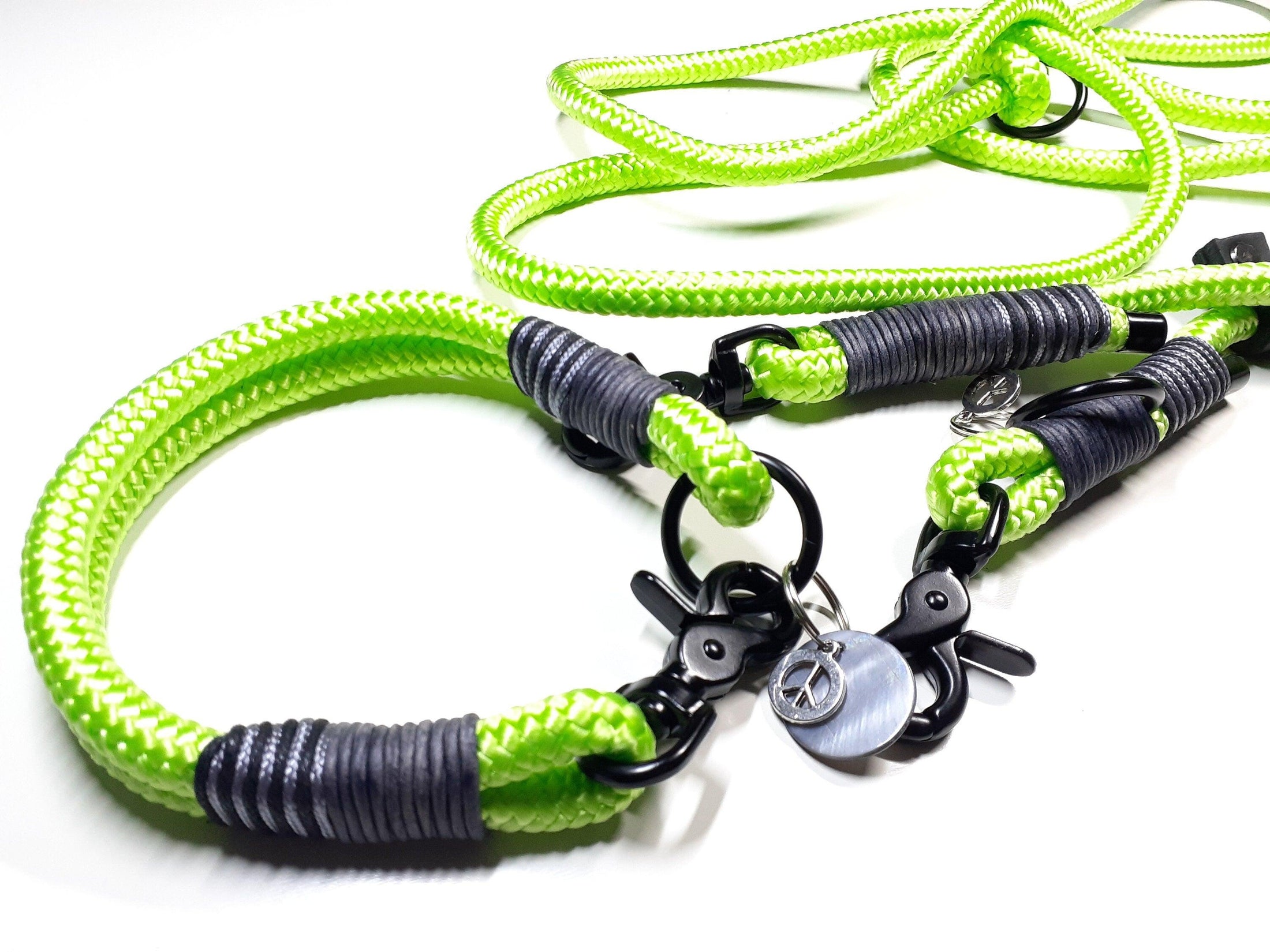 Halsband Set TYSEN in neongrün - BenzoDesign