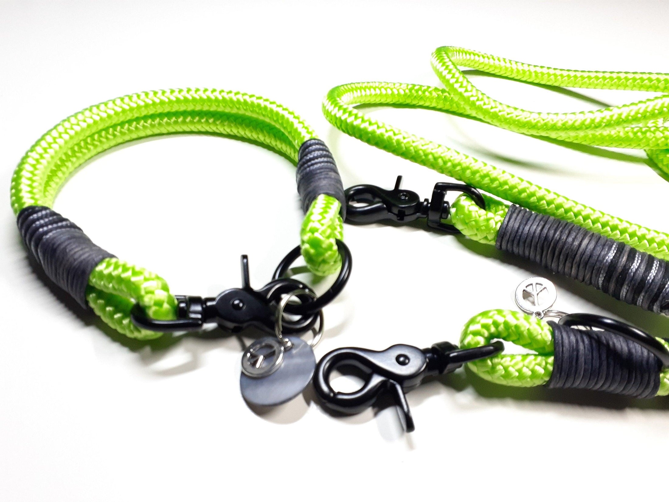 Halsband Set TYSEN in neongrün - BenzoDesign