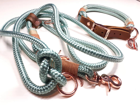 Set di collari ABBY in menta - BenzoDesign