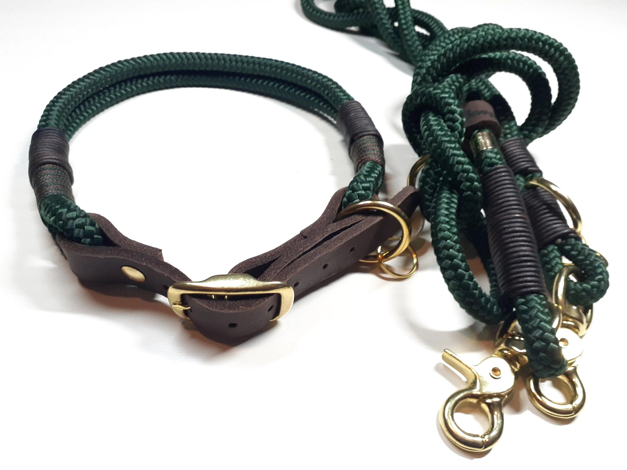 FOREST collar set in dark green - BenzoDesign