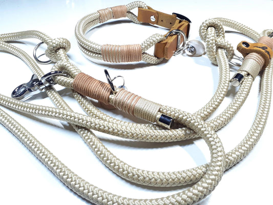 Halsbandset SAMMY in beige - BenzoDesign