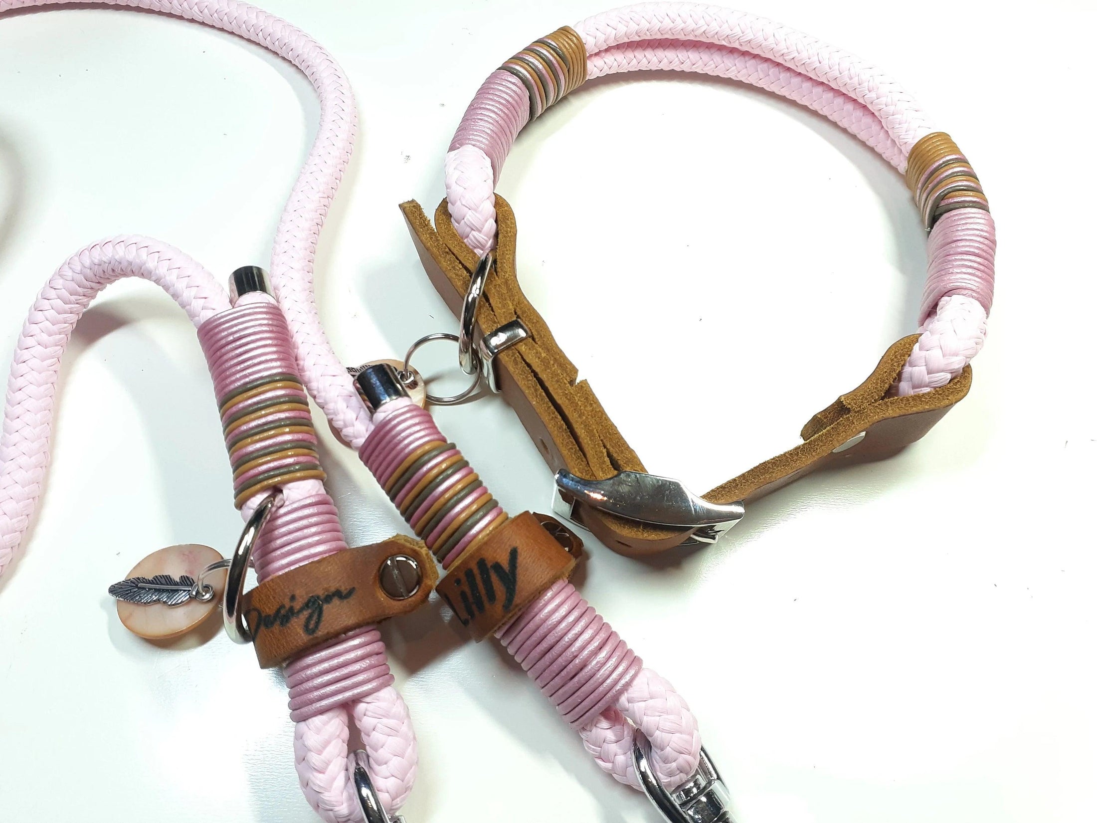 Set di collari SHEELA in rosa - BenzoDesign