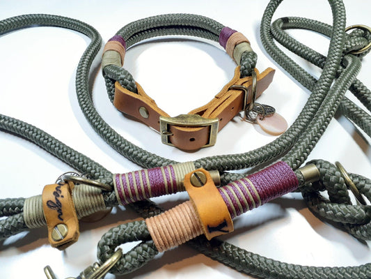 Collar set STRUPPI in olive green - BenzoDesign