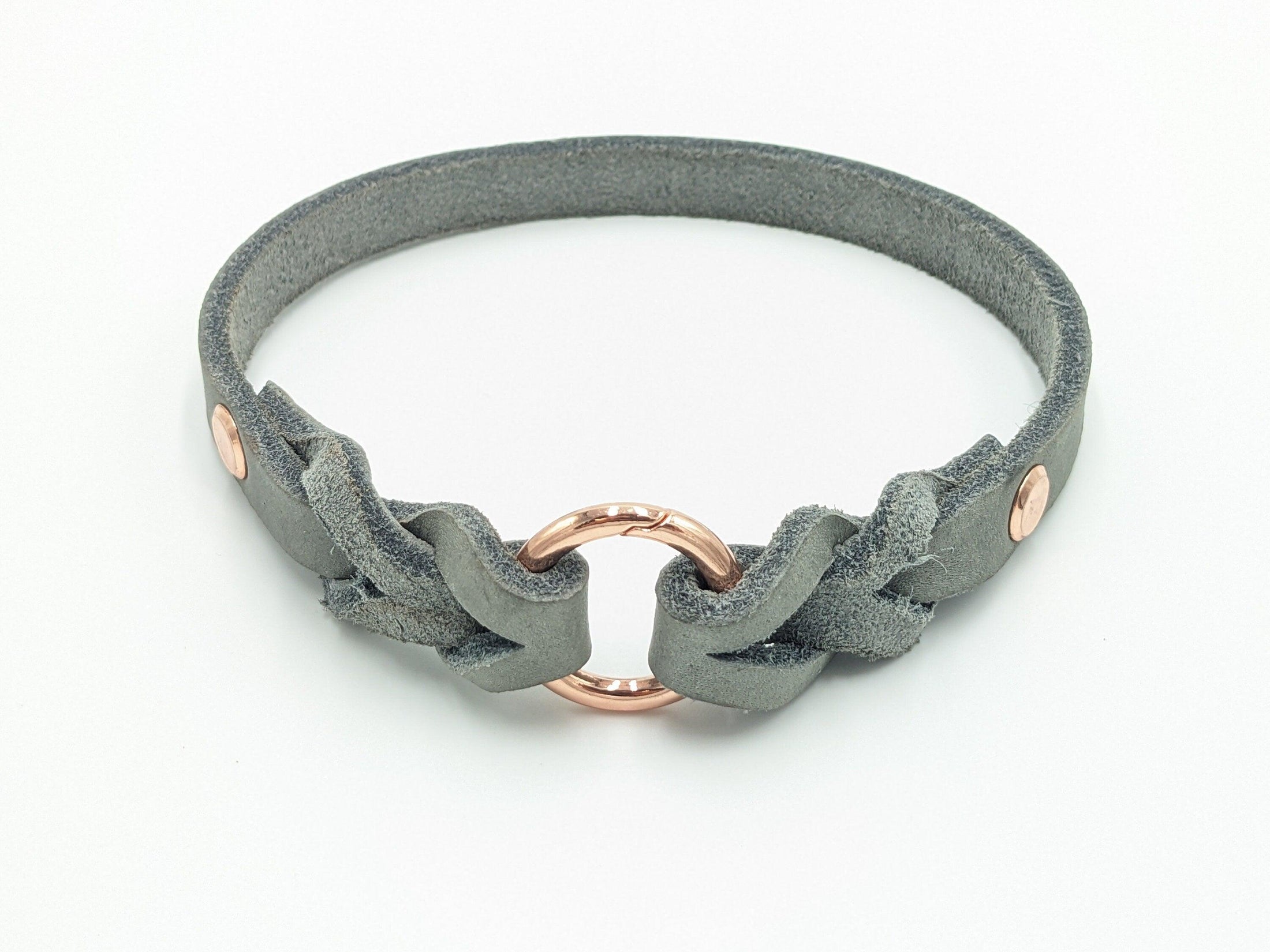 Markenhalsband aus Fettleder - BenzoDesign