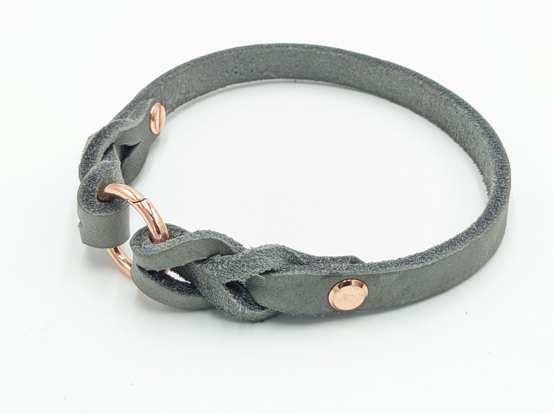 Markenhalsband aus Fettleder - BenzoDesign