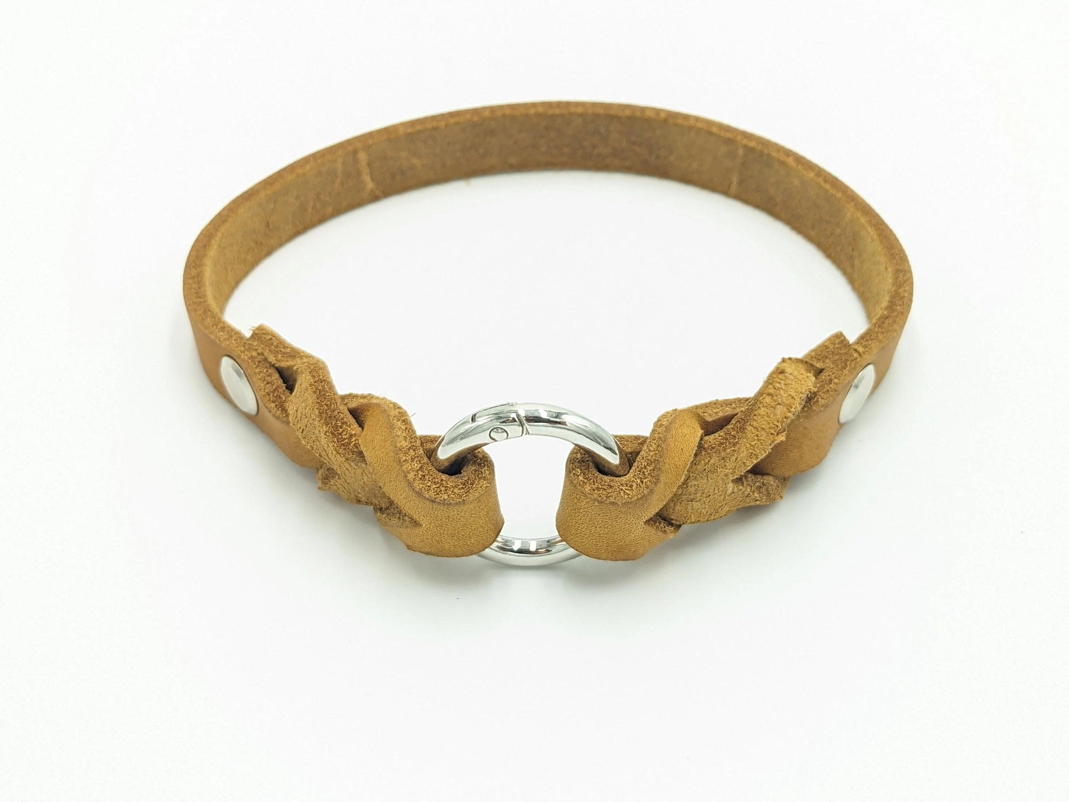 Markenhalsband aus Fettleder - BenzoDesign